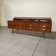 Sideboard anni '50 in legno e mensola in marmo