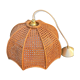 Suspension en cannage et rotin vintage