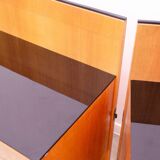 Armoire-bibliothèque vitrée vintage par Mojmír Požár, Tchécoslovaquie, 1960