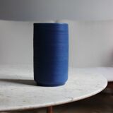 Terracota blue Mobach ceramic vase, Netherlands 1950