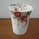 Gobelet  SDB porcelaine fine de chine motif floral