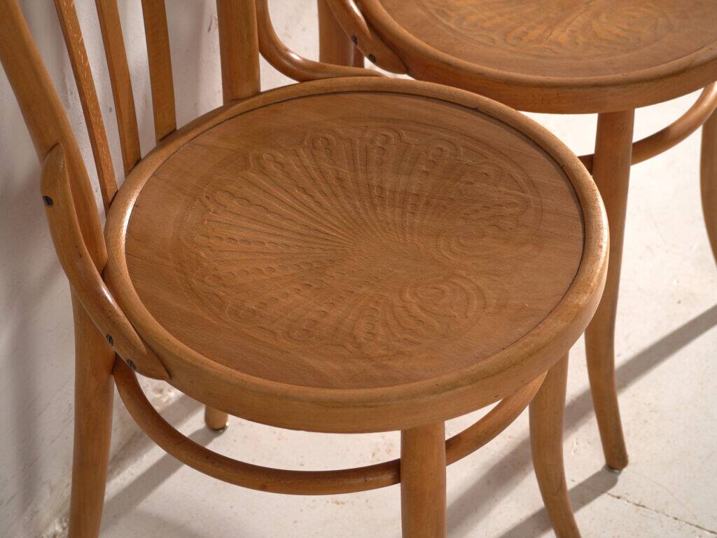 Antique bentwood chairs in Thonet style – Central Europe, circa 1930 #1 – Set of 4 pieces