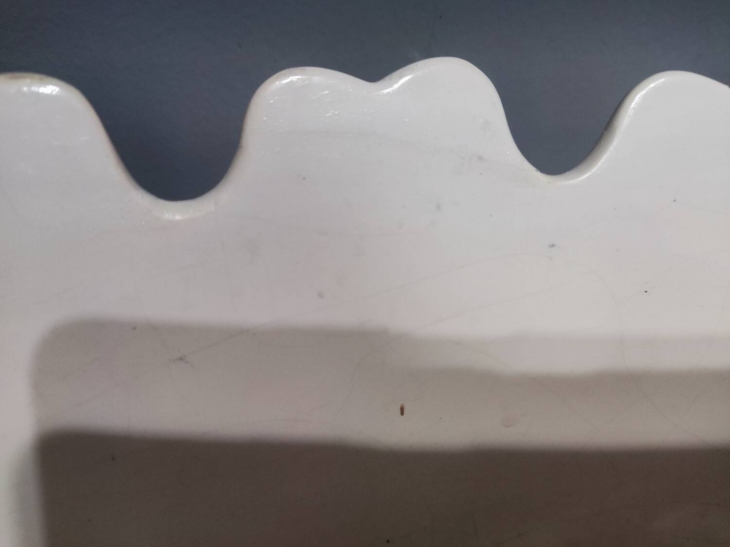 White earthenware glass cooler