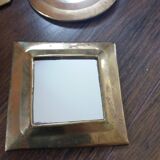 Moroccan brass mirror, set of 4