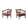 Pair of purple armchairs Giorgetti (Gallery 1975)