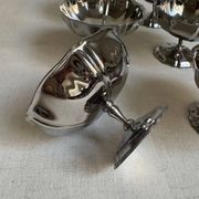 Set of 6 stainless steel ice cream bowls
