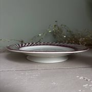 Ancienne assiette en faïence creil et montereau décor 522