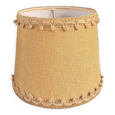 Abat-jour en toile de jute à galons