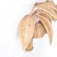 Paire d’appliques « cocotier/palmier » en rotin