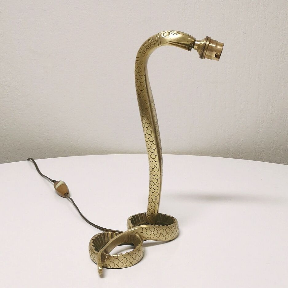 Bronze cobra lamp, 1950