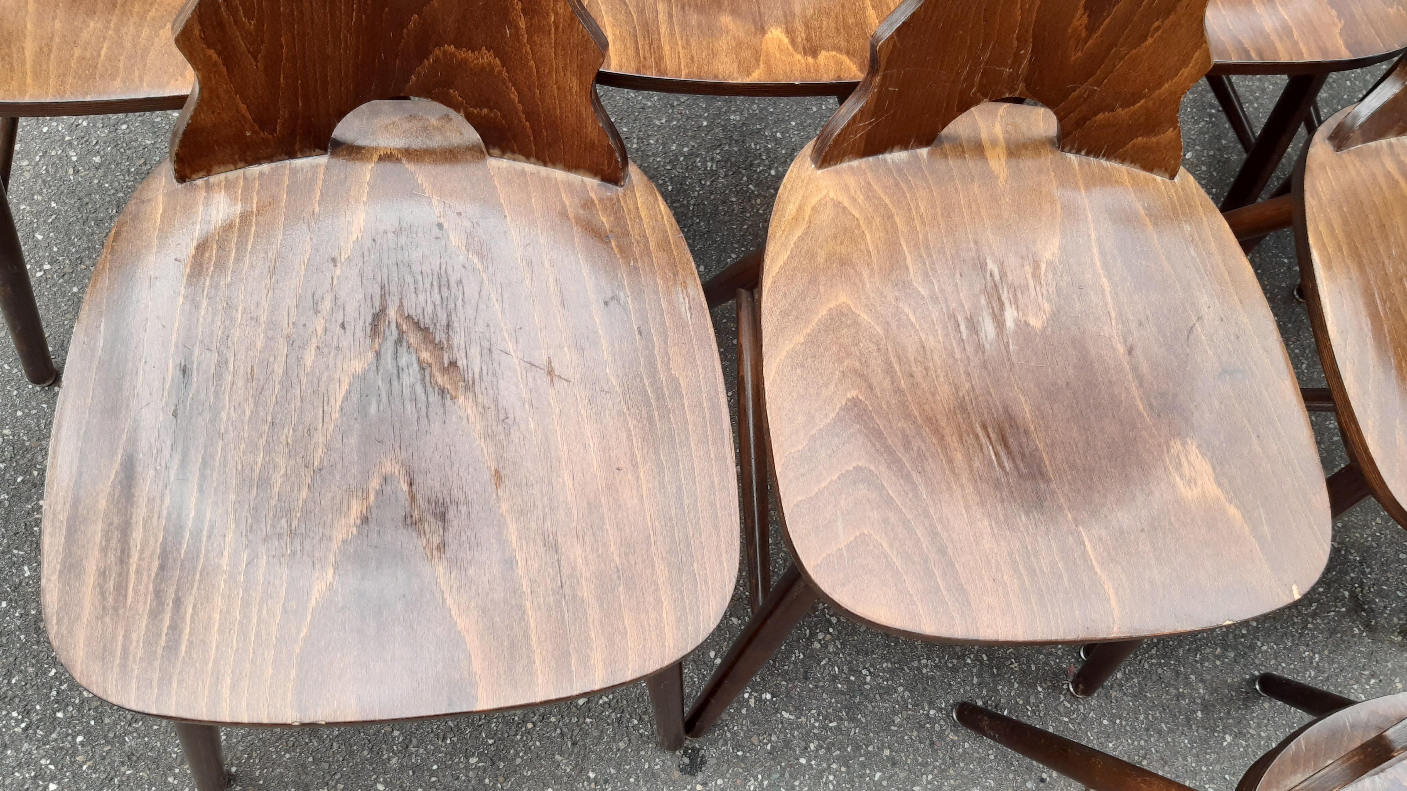 Lot 16 chairs bistro brasserie chalet deco mountain