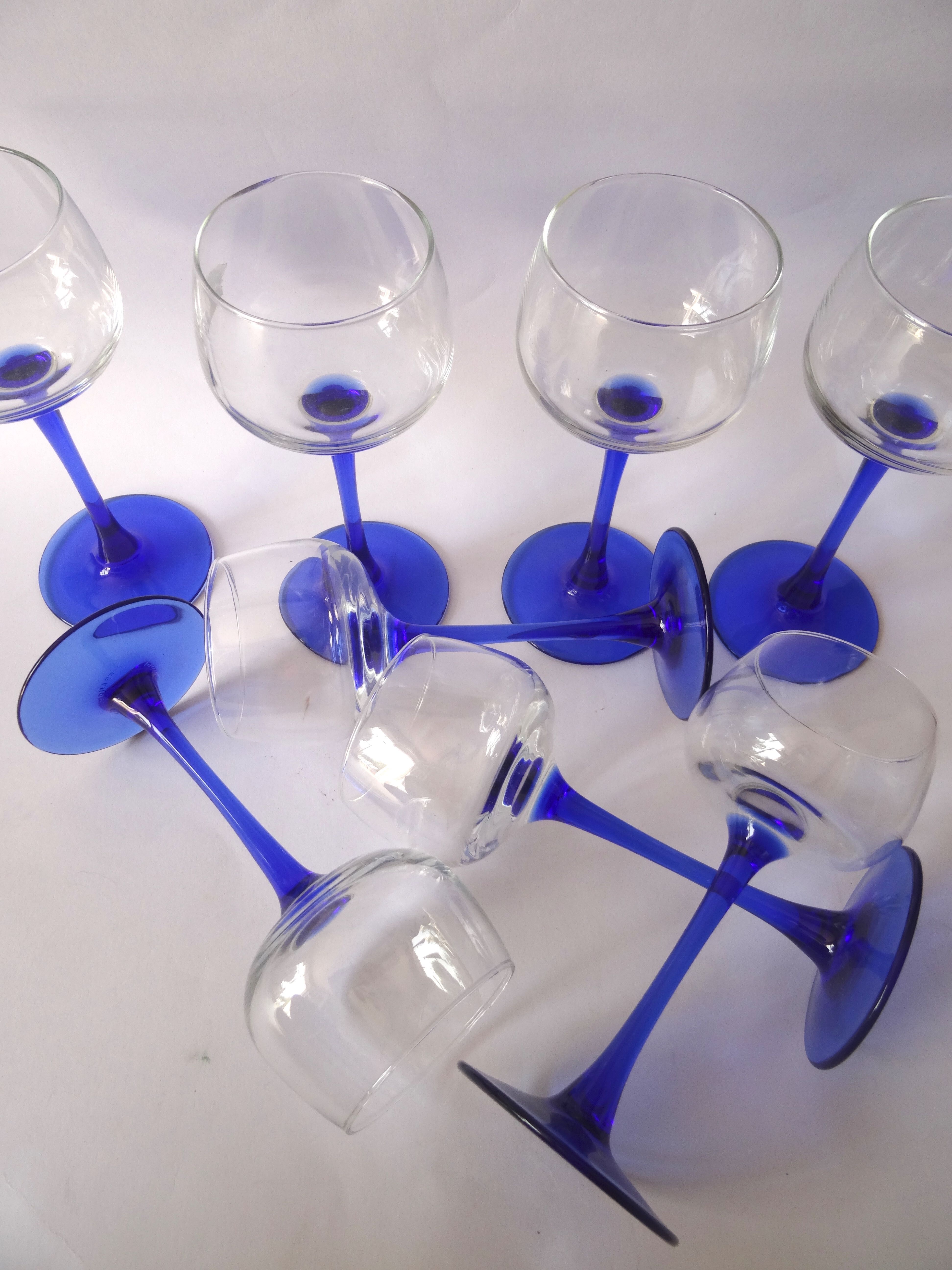 Blue balloon foot glasses