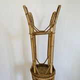 Pair of high rattan stools