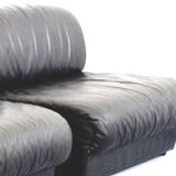 Canapé modulable en cuir, Chauffeuses vintage en cuir