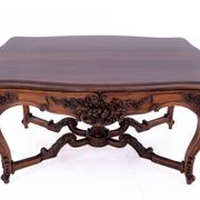 Richly carved table - coffee table, France, late 19th century.