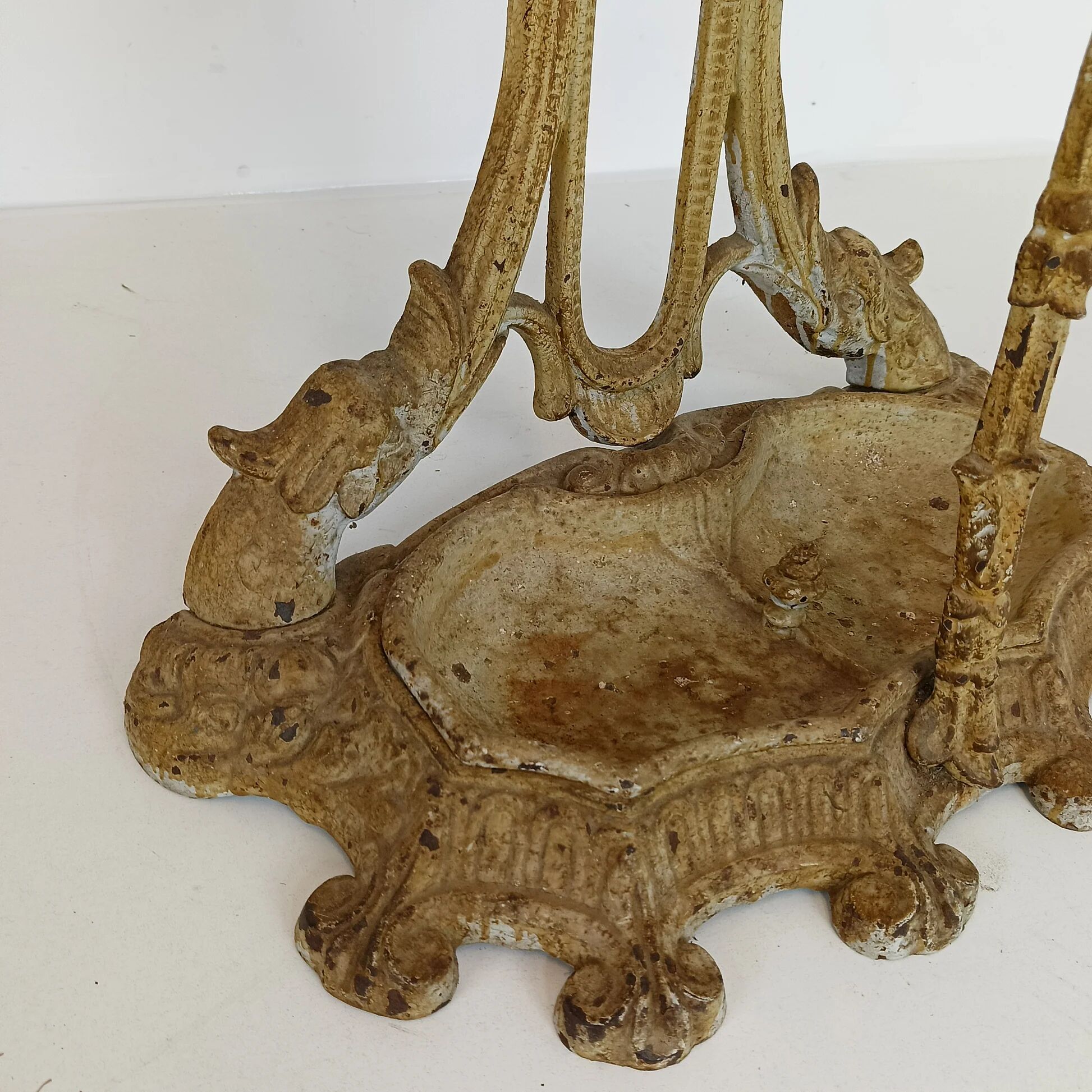Wonderful antique cast iron coatrack