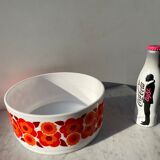 Rainbow bowl lotus orange and red vintage 70s tbe
