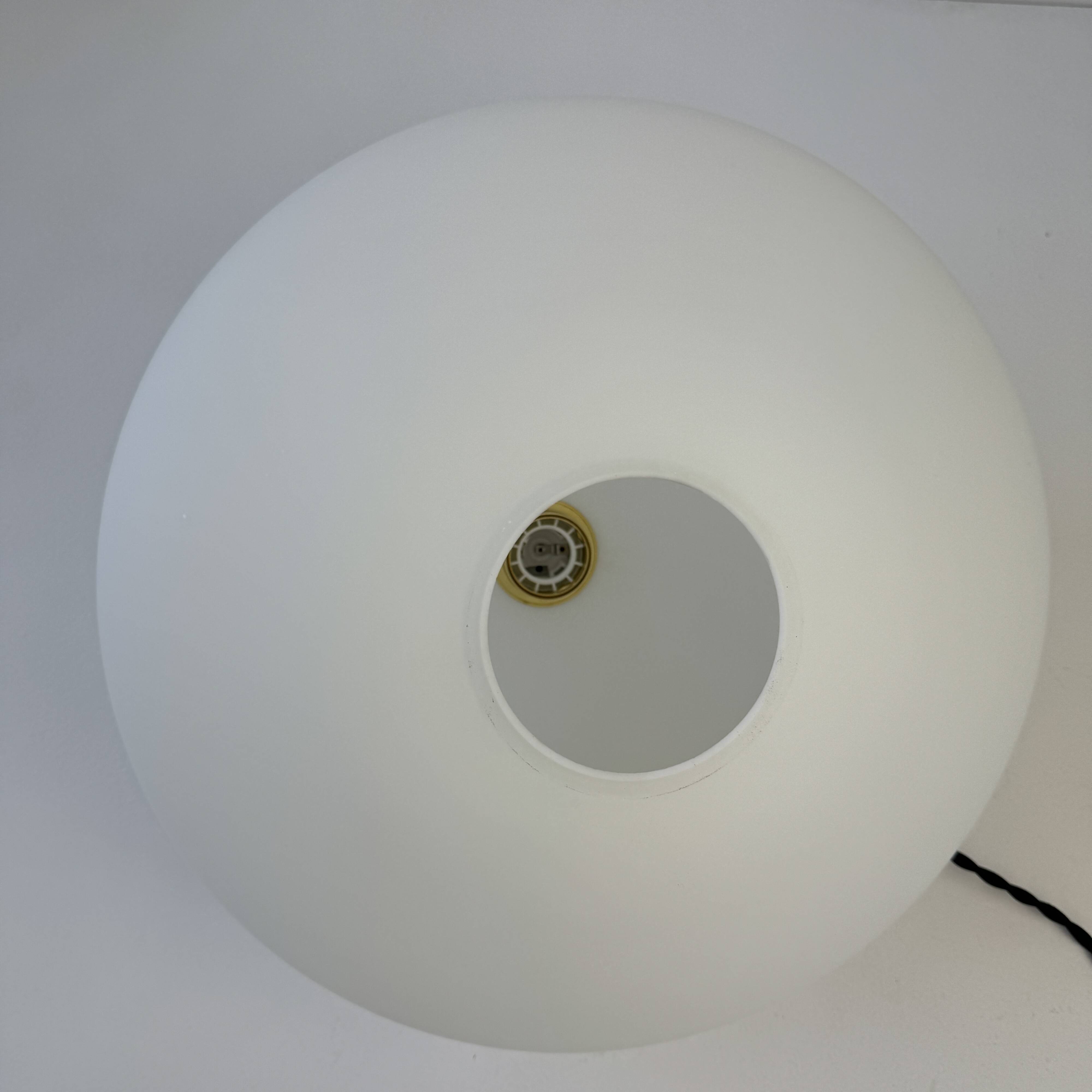 Large old opaline suspension xl 35 cm vintage