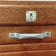 Double curtain cabinet