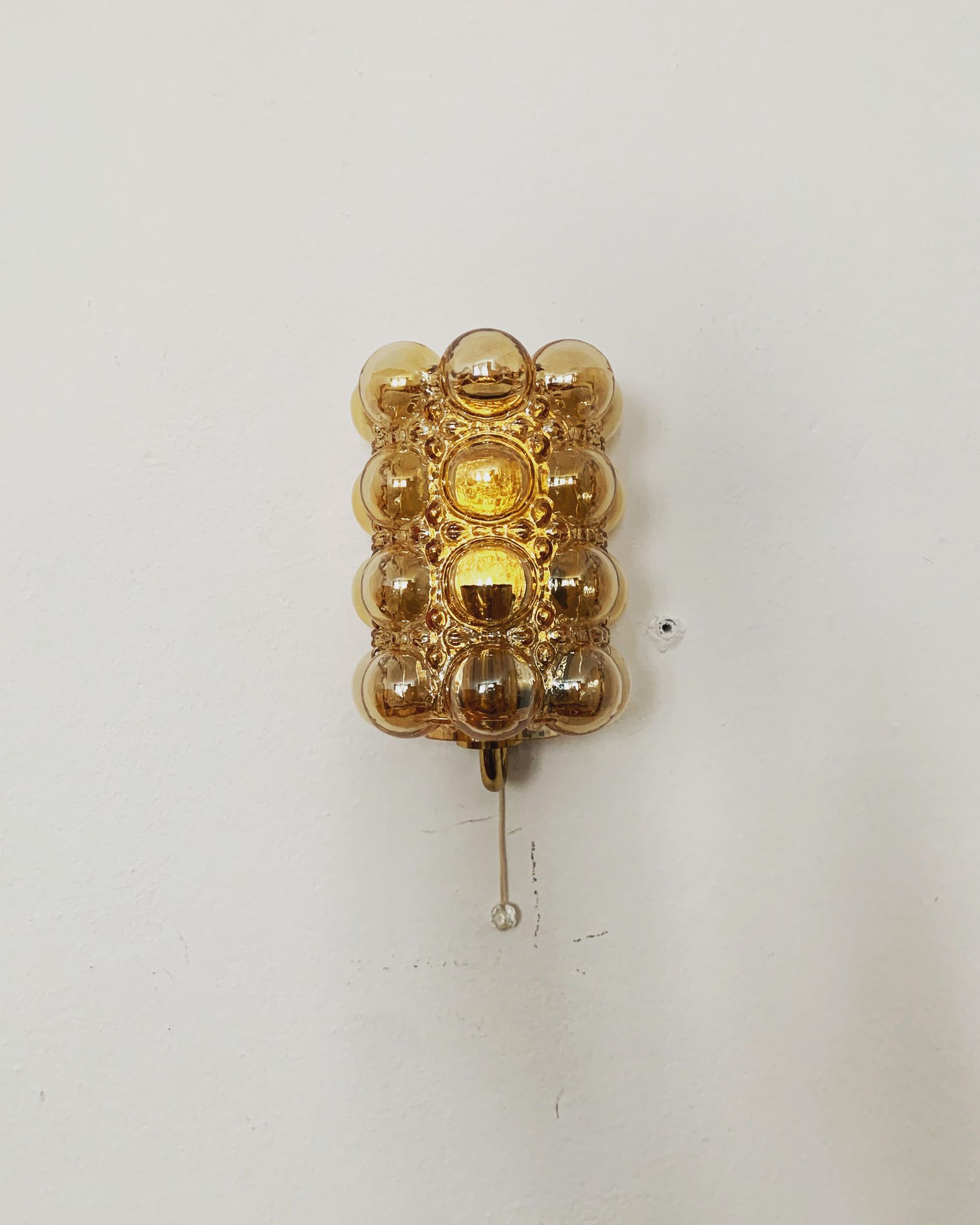 Set of 2 mid-century modern bubble wall lamps by Helena Tynell for Limburg