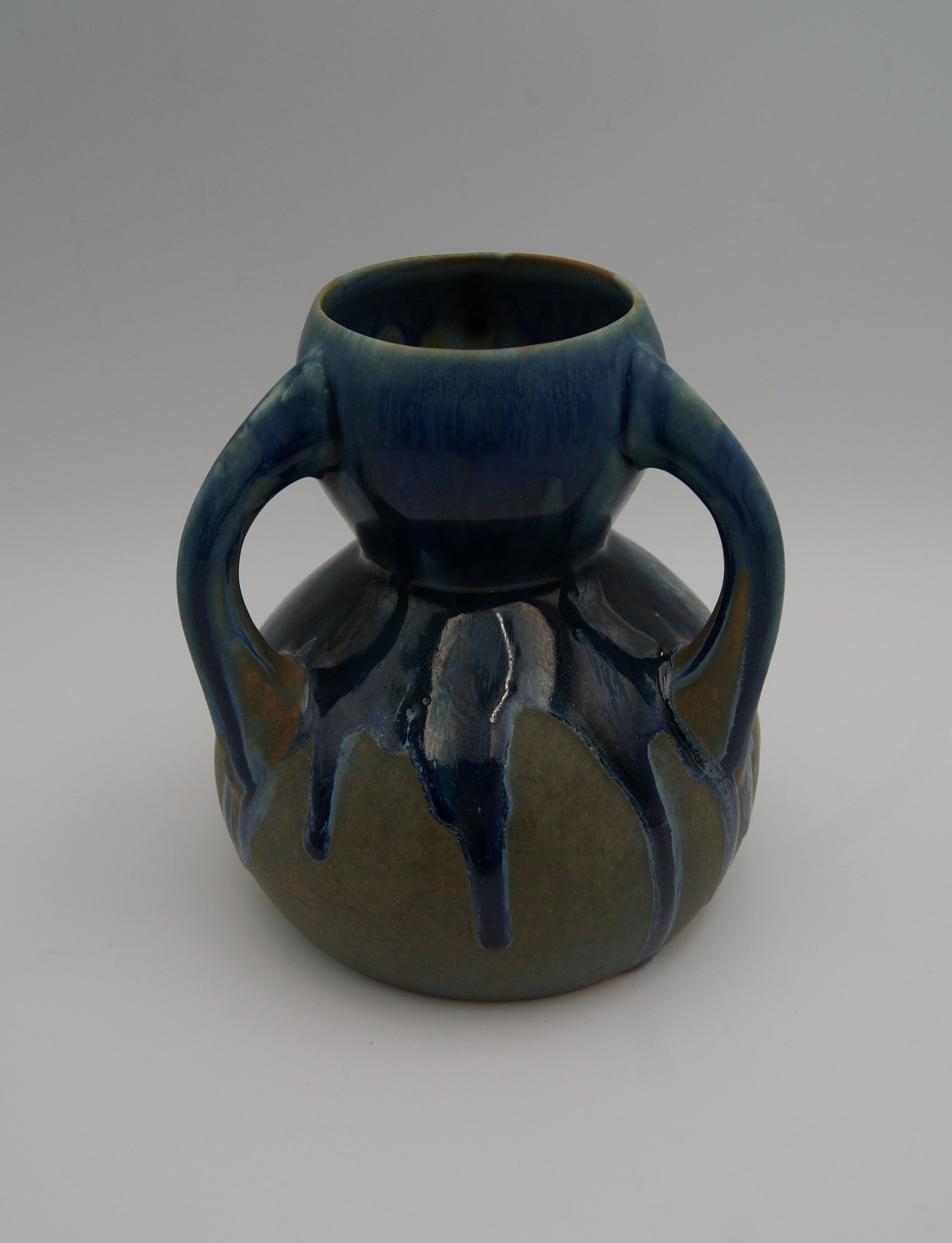 Vase 3 handles Métenier vintage