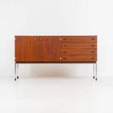 Modernist sideboard in teak (Belgium, 1950s).