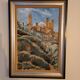 Oil painting by Hans Lindén / 1938 / San Gimignano, Italy