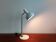 Lampe de table réversible en métal blanc et chrome, années 1960