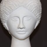 Plaster Head of Diana, Original Sculpture Circa 1950