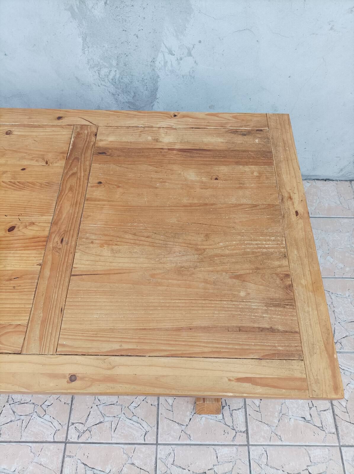 Solid pine farmhouse table
