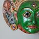 Tibetan wall mask handcrafted ethnic tribal decoration