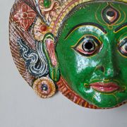 Masque mural Tibet fabrication artisanale décoration ethnique tribal