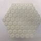 Set of three mid-century milk glass flush mounts or wall lights, Czechoslovakia