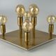 60s 70s ceiling lamp Sölken Leuchten Germany in brass
