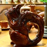 Squirrel ceramic pitcher