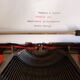 Typewriter "Burelec 315" made in Spain in red and white metal.