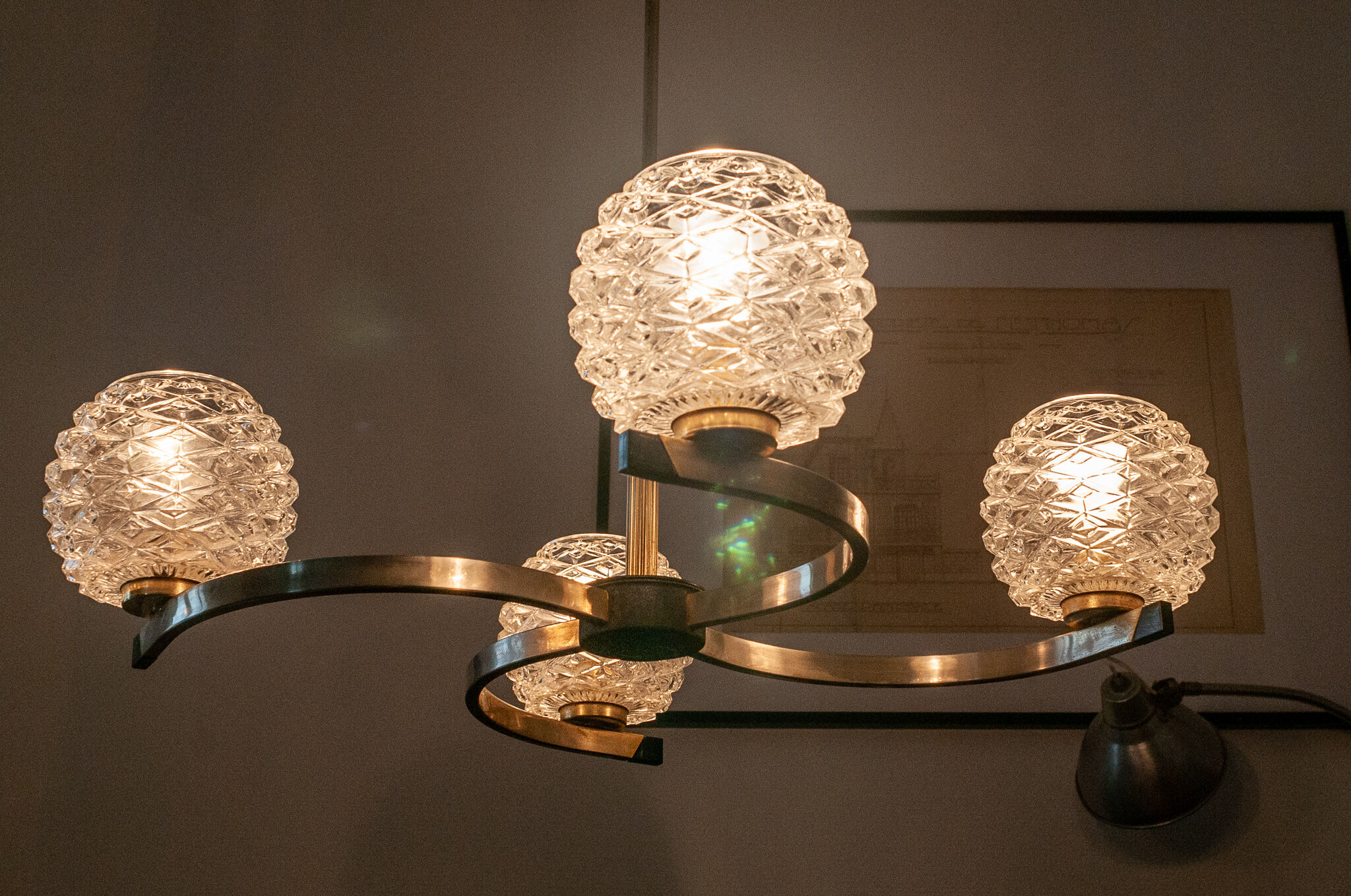 Spiral chandelier 1960