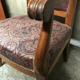 Pair of armchairs to fiddleheads Empire 19th