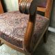 Paire de fauteuils à crosses Empire 19eme