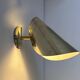Vintage adjustable wall light, solid brass, Sweden 1970s