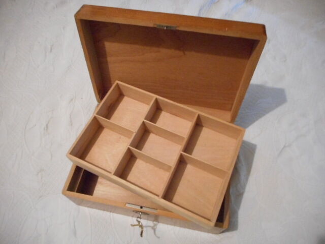 Light wood box, 1960s