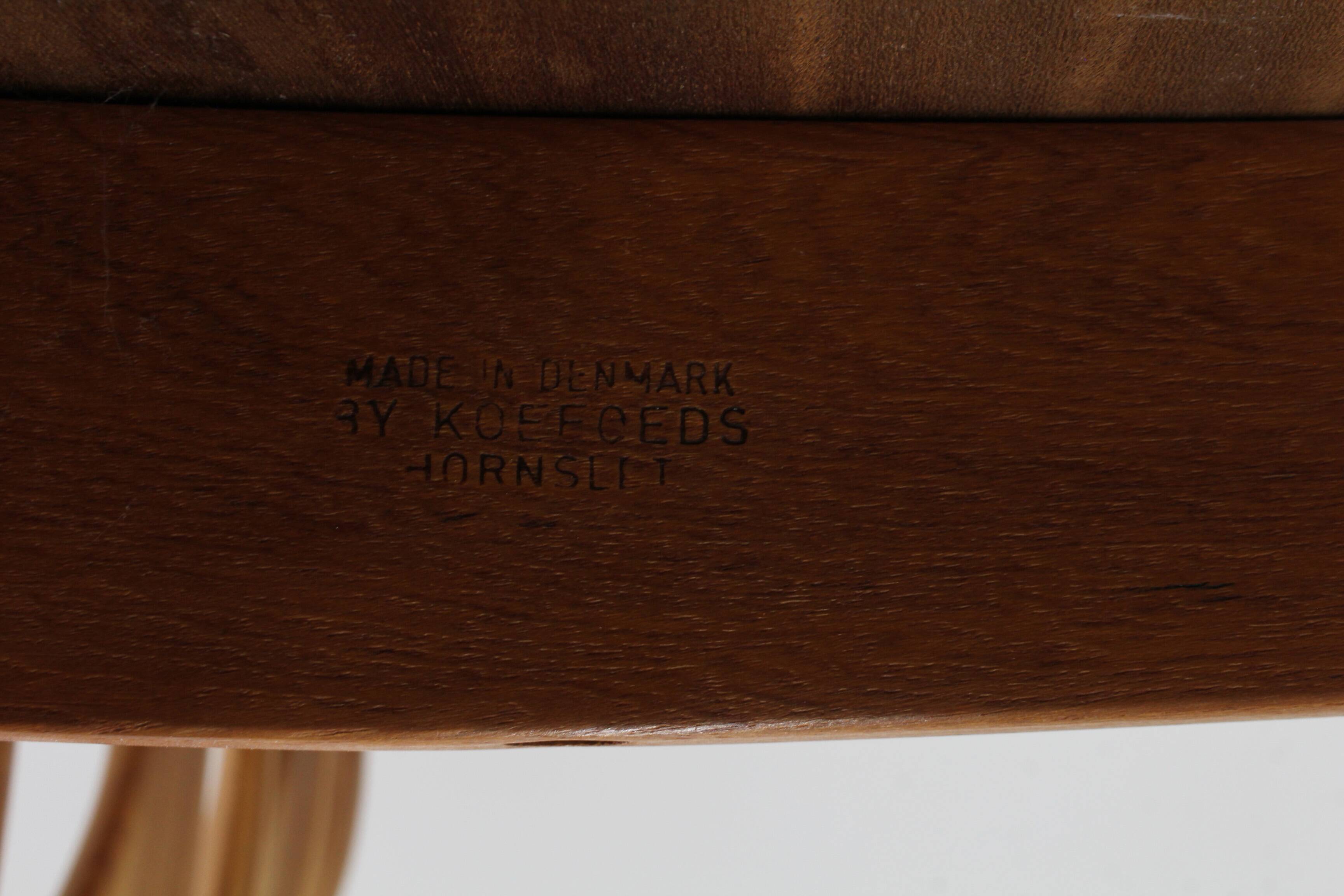Vintage Danish teak dining chairs by Niels Koefoed set of 6