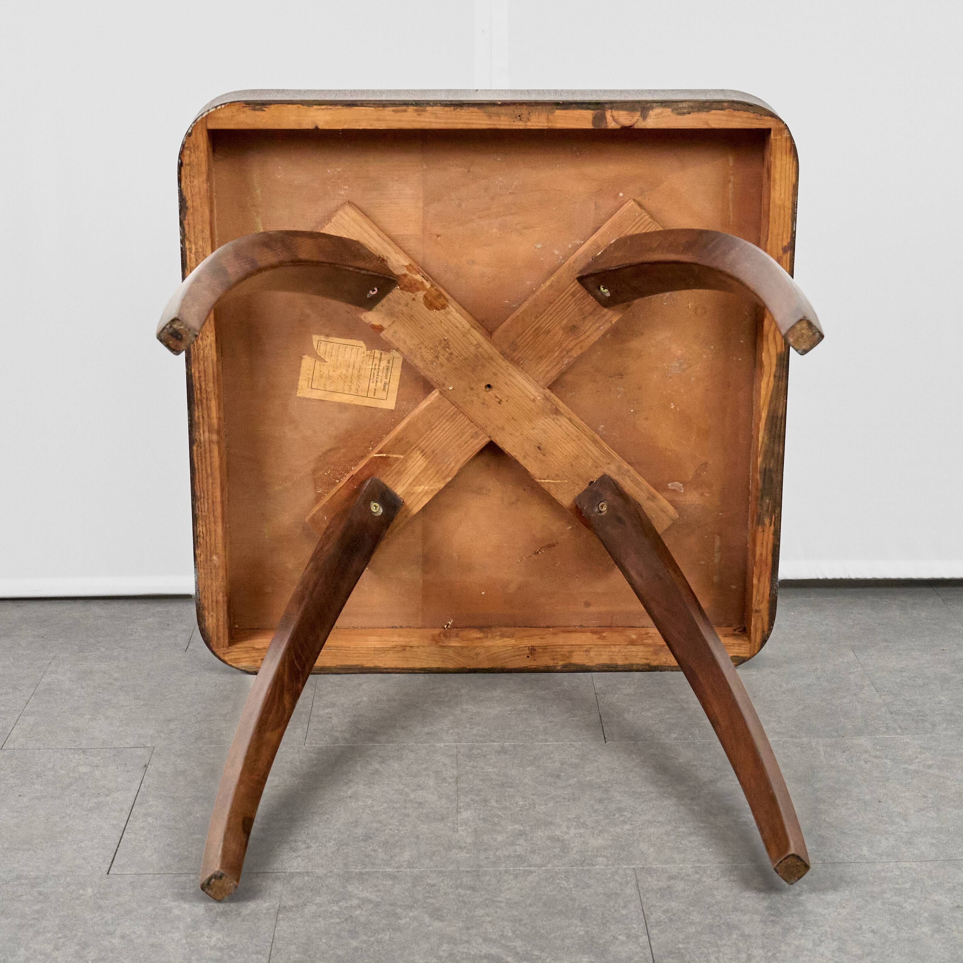 Art Deco Coffee Table by Jindřich Halabala, 1954, Czechoslovakia