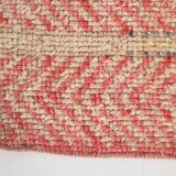 3x10 Red & Cream Hallway Persian Runner Rug, 80x301Cm