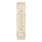 2x10 Beige Brown Floral Turkish Runner Rug, 73x302Cm SK 7009