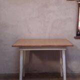 Table d’appoint 90,8x50,8cm pieds compas vintage