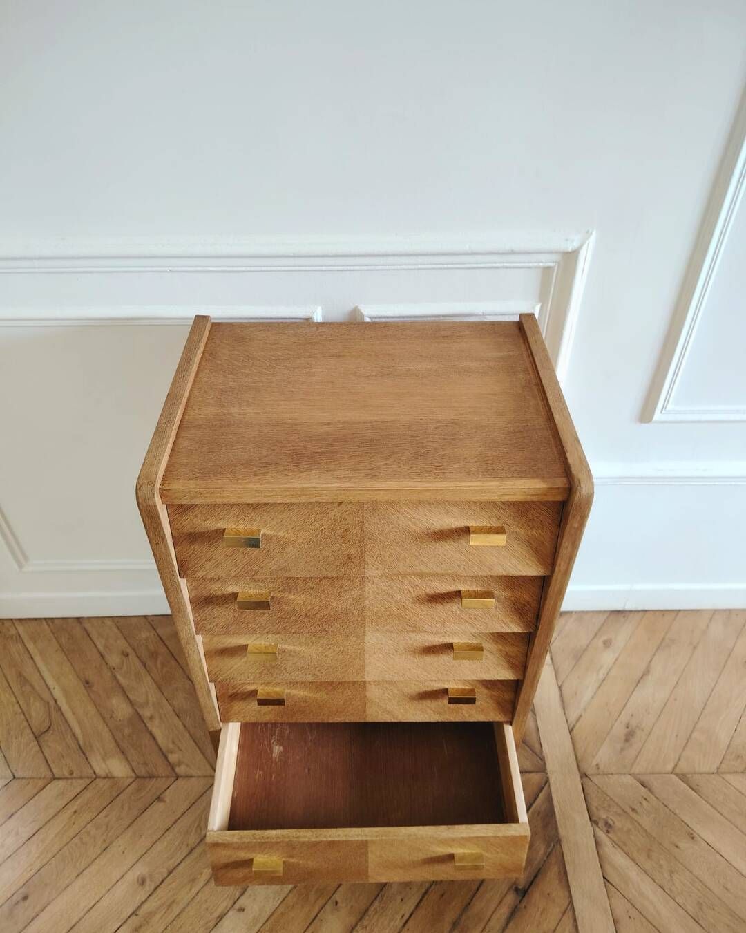 Renovated vintage chest of drawers, Scandinavian style, 1950s-60s.
