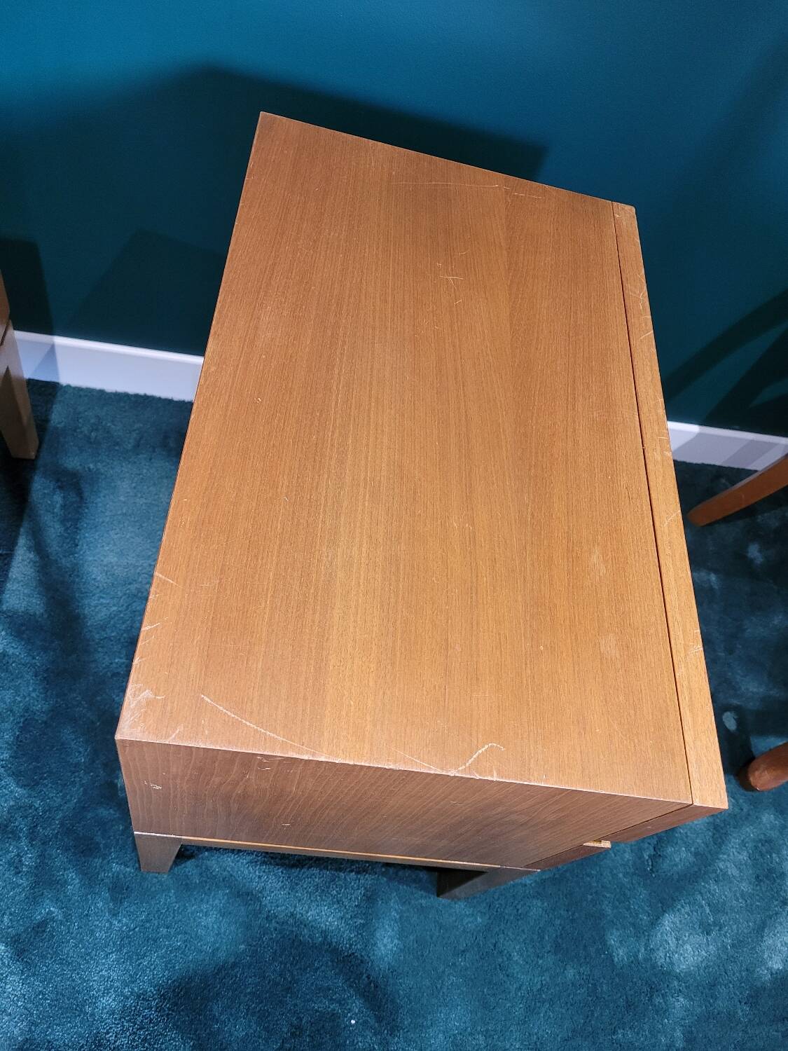 Pair of vintage bedside tables with 2 drawers