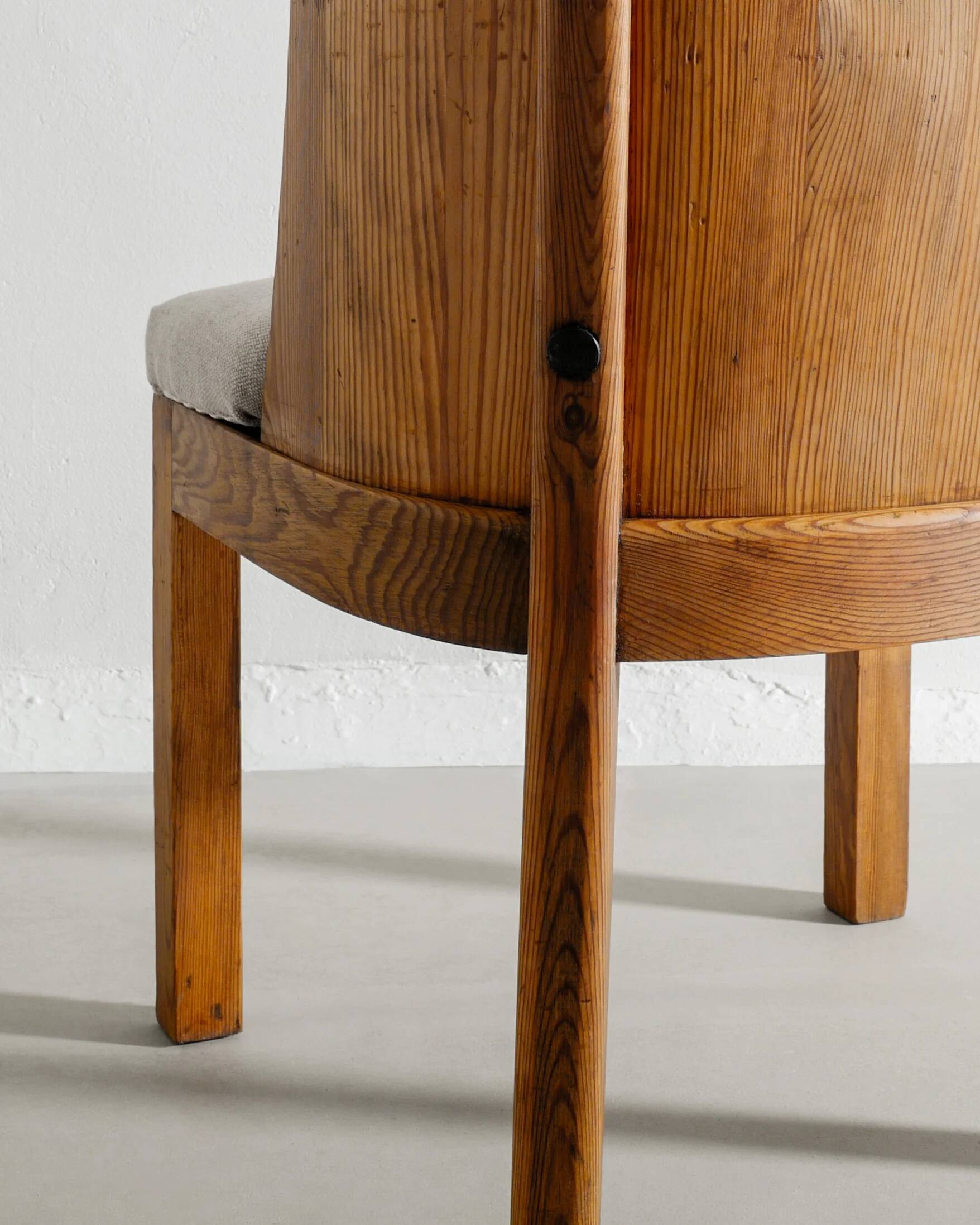 Vintage Swedish Modern Wooden "Lovö" Armchairs by Axel Einar Hjorth, 1930s