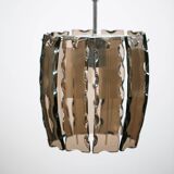 Vintage VECA Murano Glass Chandelier - 1970s Italian Pendant Lamp